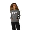 BLUZA Z KAPTUREM DAMSKA FOX CHECKER FLEECE PO HEATHER GRAPHITE M